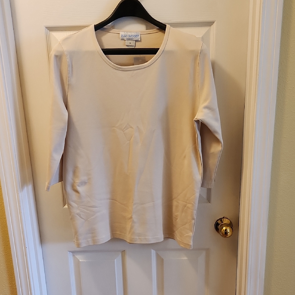 Classic Beige Short Sleeve Top
